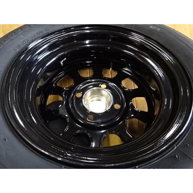 新品SUMMERタイヤ ブリヂストン K305 145R12 6PR LT デイトナ ブラック
