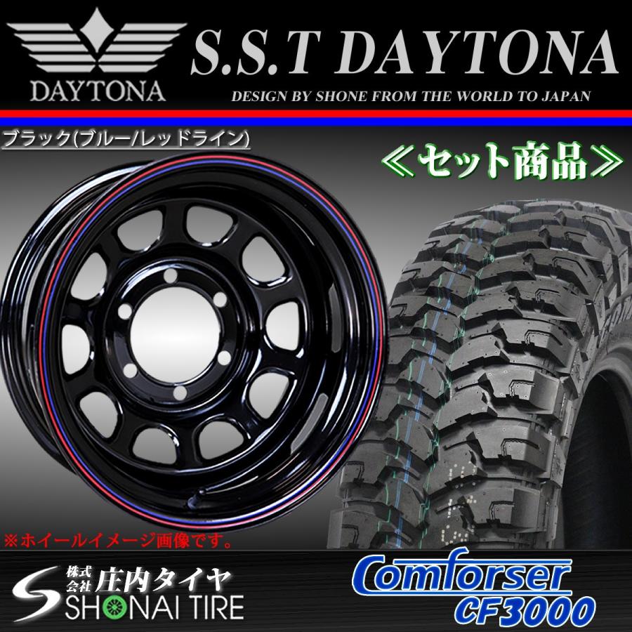 新品SUMMER 285/75R16 Comfoeser製 CF3000 M/T デイトナブラック 赤青