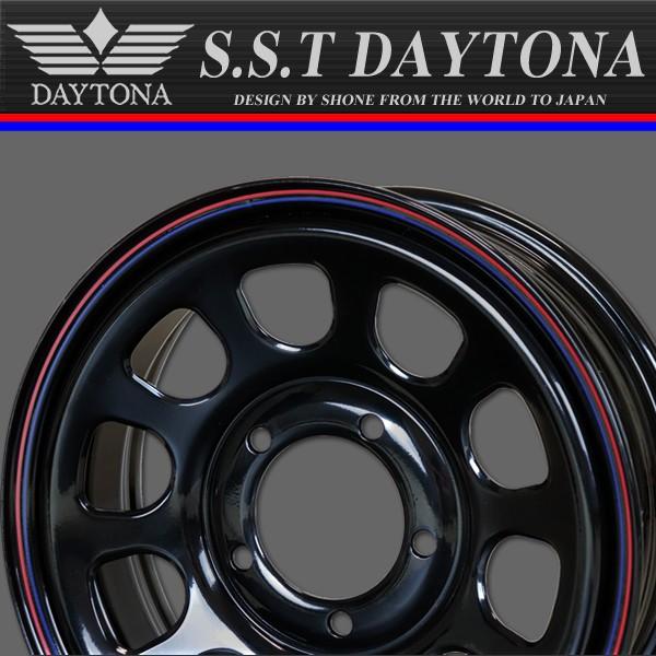 マッドタイヤ Comforser製 CF3000J 185/85R16 デイトナ ブラック赤青 