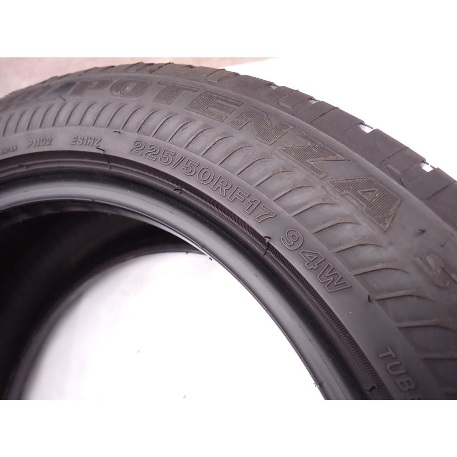 POTENZA 夏4本 会社宛 送料無料 225/50RF17 94W ブリヂストン ポテンザ