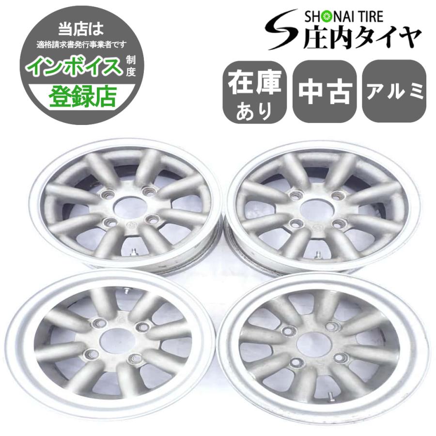 ワタナベ 6J 13インチ　4本セット　送料込み BRIDGESTONE（ブリヂストン） 4本SET 会社宛 送料無料 13×6J ワタナベ