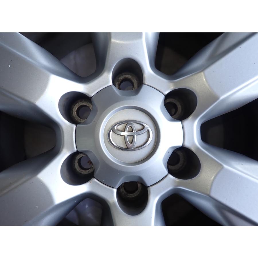 4本SET 会社宛 送料無料 17×7.5J トヨタ 純正 アルミ 6穴 PCD 139.7mm +25 ハブ径106mm ハイラックス サーフ ランクル 150プラド NO,W1201の画像