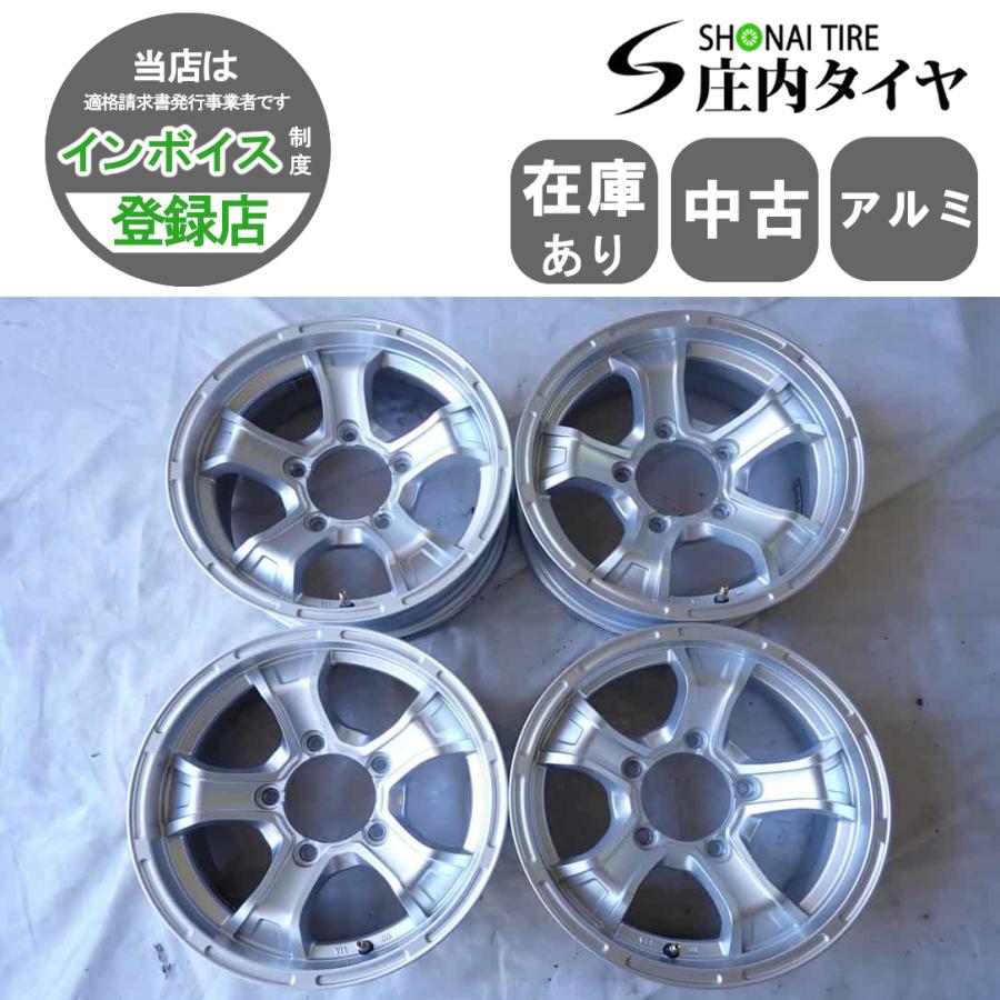 4本SET 会社宛 送料無料 15×5.5J 4×4アルミホイール 5穴 PCD139.7mm +5 