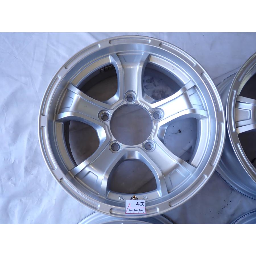 4本SET 会社宛 送料無料 15×5.5J 4×4アルミホイール 5穴 PCD139.7mm +5 