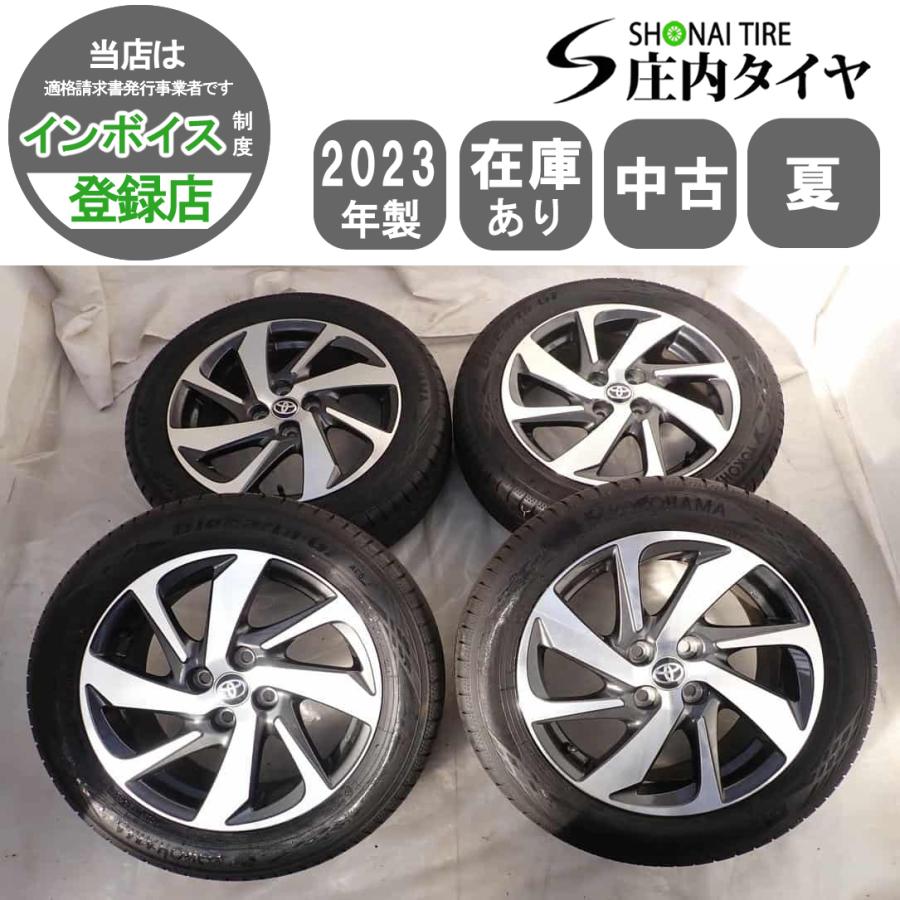 【24年製造】YOKOHAMA BluEarth タイヤ4本アクア純正ホイル付 BluEarth 夏 4本SET 会社宛 送料無料 185/60R16×6J 86H ヨコハマ