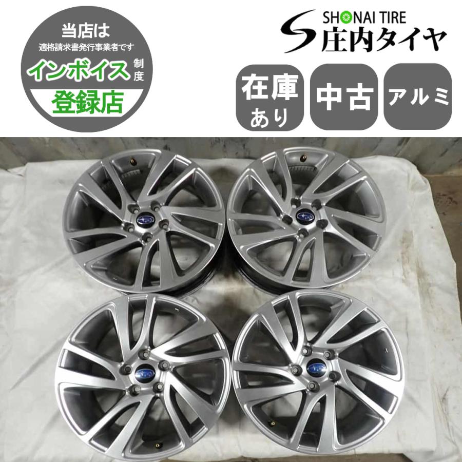 4本SET 会社宛 送料無料 18×7.5J スバル 純正 アルミ ホイール 5穴 PCD