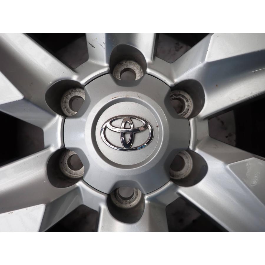4本SET 会社宛 送料無料 17×7.5J トヨタ 150 ランドクルーザー プラド 純正 アルミ 6穴 PCD 139.7mm +25 ハブ径106mm ハイエース NO,W2023の画像
