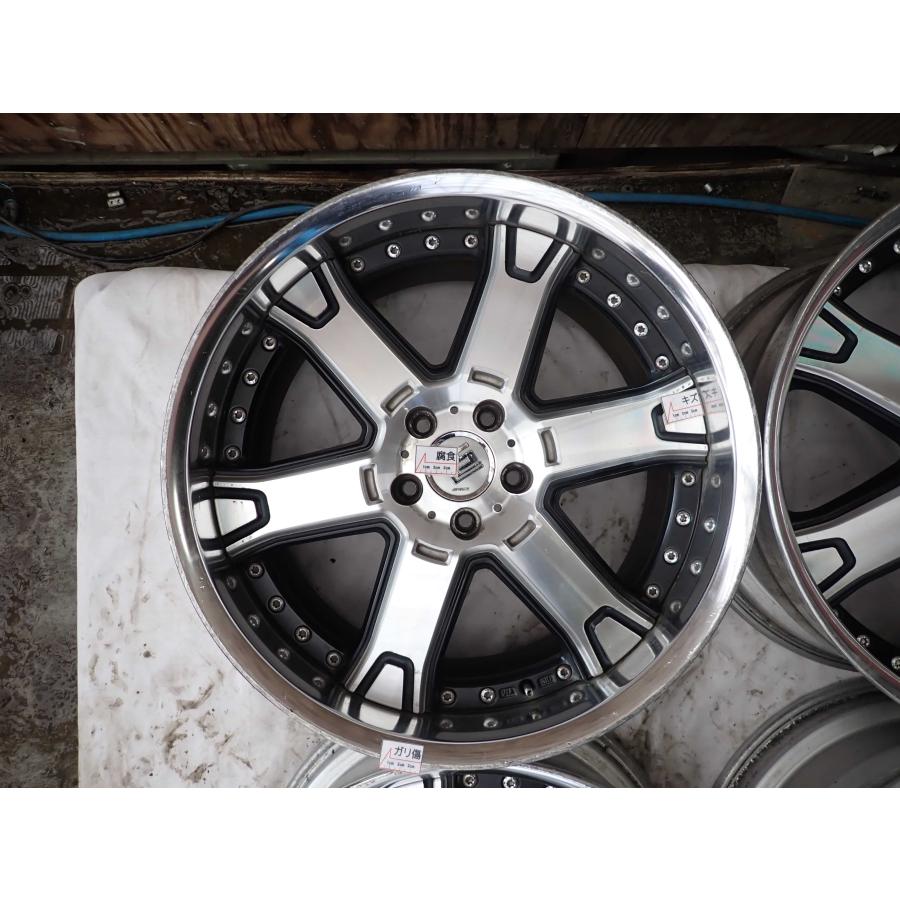 4本SET 会社宛 送料無料 20×8.5J 9.5J WORK LS606 アルミ 5穴 PCD