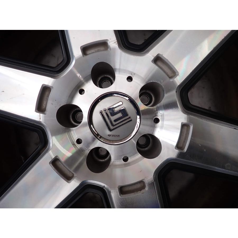 4本SET 会社宛 送料無料 20×8.5J 9.5J WORK LS606 アルミ 5穴 PCD