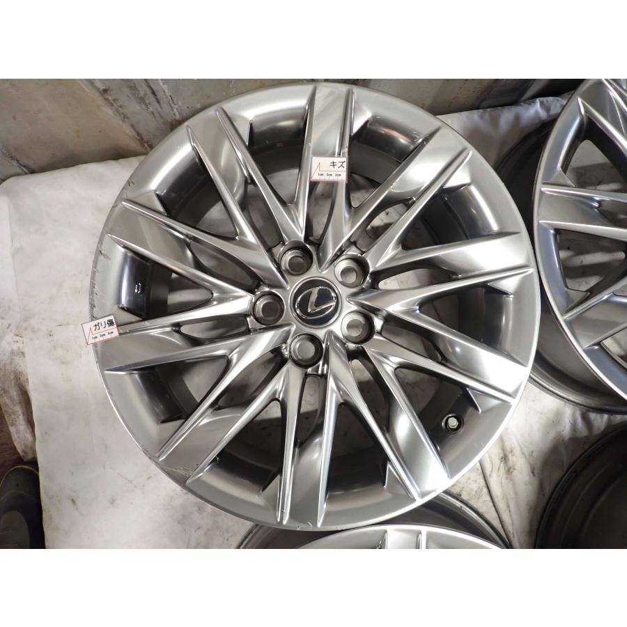 4本SET 会社宛 送料無料 19×8J レクサス LS500 LS500ｈ 純正 ハイグロス アルミ 5穴 PCD 120mm +25 ハブ径60mm 店頭交換OK 特価 NO,W2059の画像
