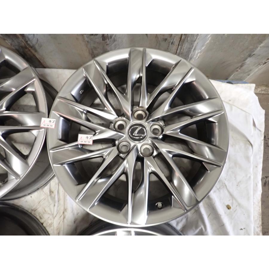 4本SET 会社宛 送料無料 19×8J レクサス LS500 LS500ｈ 純正 ハイグロス アルミ 5穴 PCD 120mm +25 ハブ径60mm 店頭交換OK 特価 NO,W2059の画像