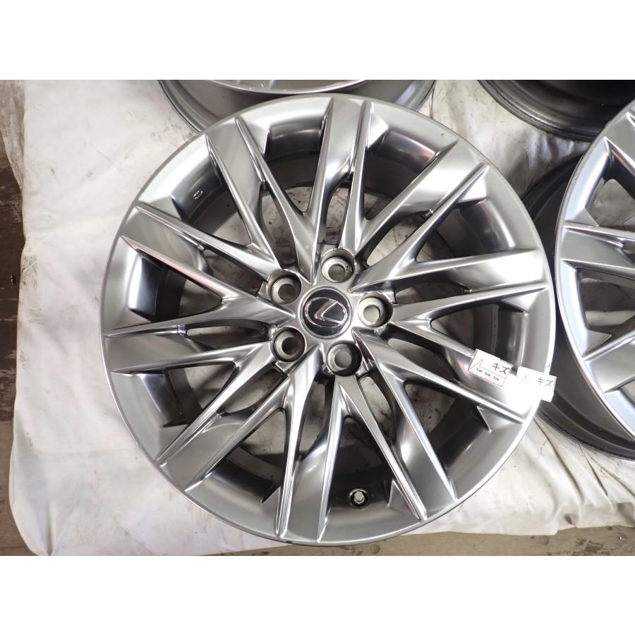 4本SET 会社宛 送料無料 19×8J レクサス LS500 LS500ｈ 純正 ハイグロス アルミ 5穴 PCD 120mm +25 ハブ径60mm 店頭交換OK 特価 NO,W2059の画像