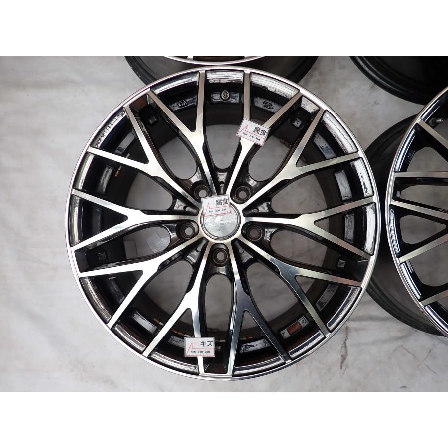 4本 会社宛送料無料 17×7J WEDS レオニス アルミ 5穴 PCD 114.3mm +42