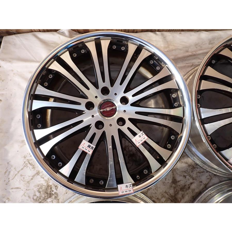 4本SET 会社宛送料無料 19×7J AME シャレン XS-20 アルミ 5穴 PCD