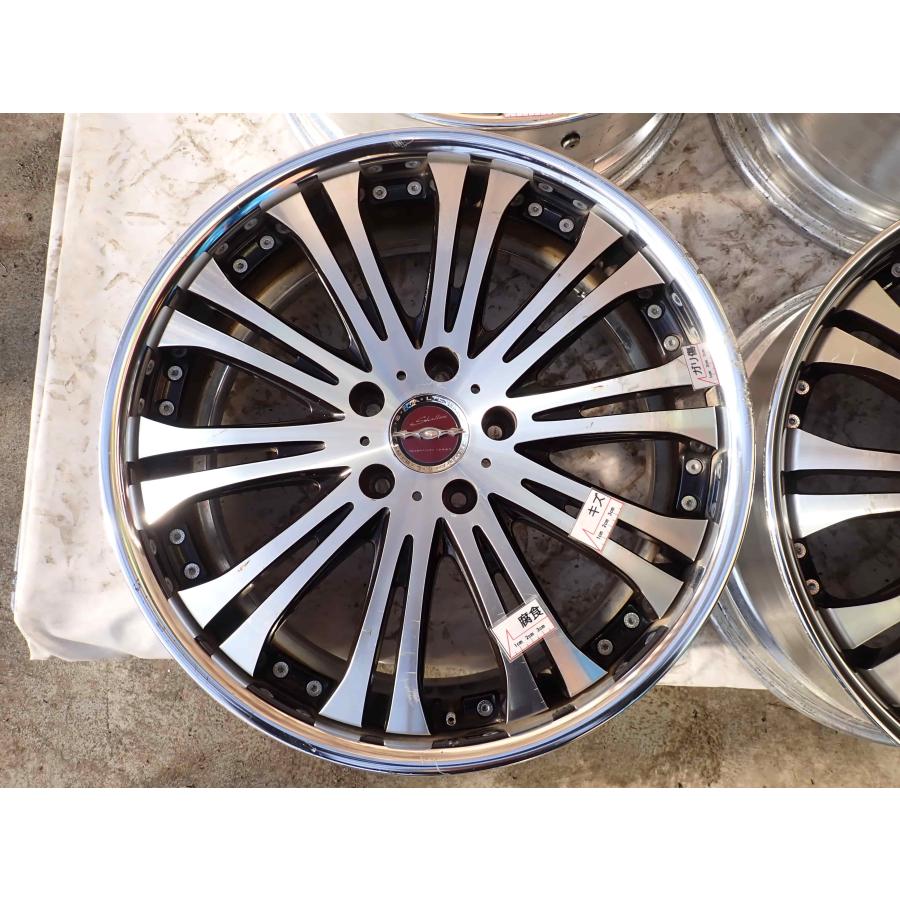 4本SET 会社宛送料無料 19×7J AME シャレン XS-20 アルミ 5穴 PCD