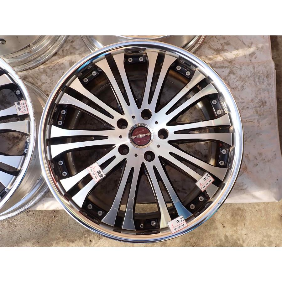 4本SET 会社宛送料無料 19×7J AME シャレン XS-20 アルミ 5穴 PCD