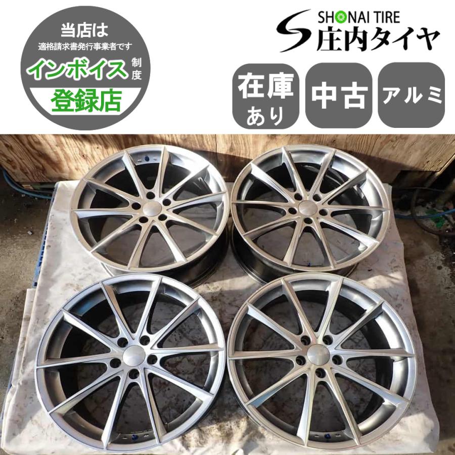 4本SET 会社宛送料無料 20×8.5J デザイン アルミ 5穴 PCD 114.3mm +38