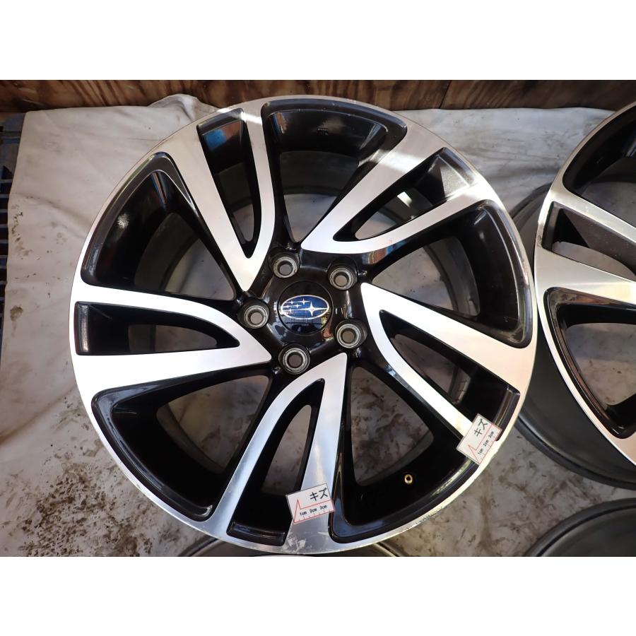 4本SET 会社宛 送料無料 18×7.5J スバル 純正 アルミ ホイール 5穴 PCD 