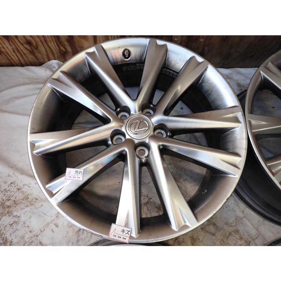 4本SET 会社宛 送料無料 19×7.5J レクサス 10系 RX 450h 純正 アルミ ホイール 5穴 PCD 114.3mm +35 ハブ径60mm 店頭交換OK 特価 NO,W2170の画像