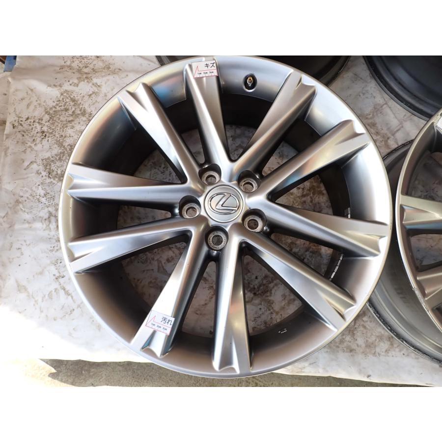 4本SET 会社宛 送料無料 19×7.5J レクサス 10系 RX 450h 純正 アルミ ホイール 5穴 PCD 114.3mm +35 ハブ径60mm 店頭交換OK 特価 NO,W2170の画像
