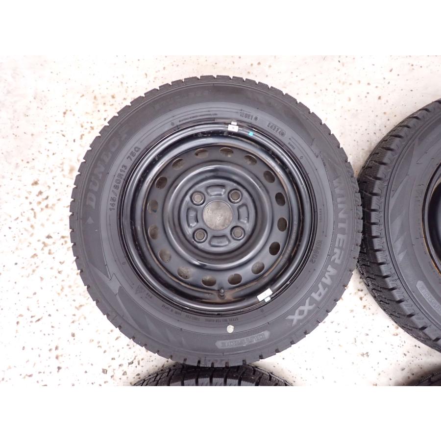 AZENIS 冬4本SET 会社宛 送料無料 145/80R13×4J 75Q ダンロップ WINTER