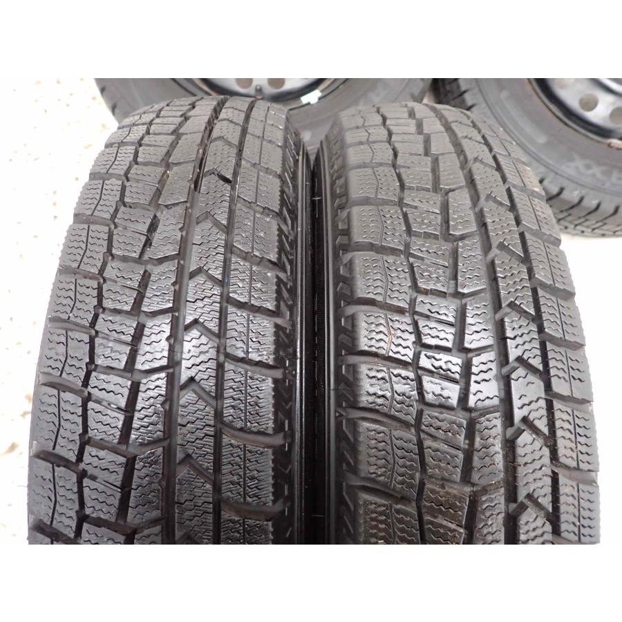 DUNLOP 145/80R13 アルミタイヤ4本セット 2023製 AZENIS 冬4本SET 会社宛 送料無料 145/80R13×4J 75Q ダンロップ WINTER