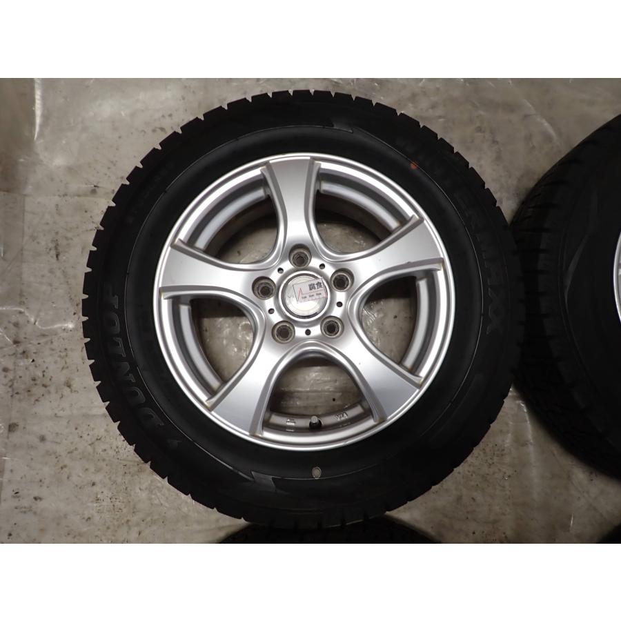 冬4本SET 会社宛送料無料 195/65R15×6J 91Q ダンロップ WINTER MAXX WM02 2023年製 アルミ ノア ヴォクシー ステップワゴン 特価 NO,W2351の画像
