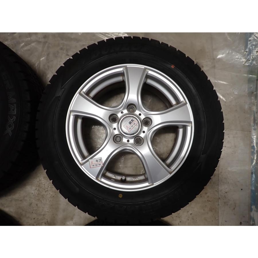 冬4本SET 会社宛送料無料 195/65R15×6J 91Q ダンロップ WINTER MAXX WM02 2023年製 アルミ ノア ヴォクシー ステップワゴン 特価 NO,W2351の画像