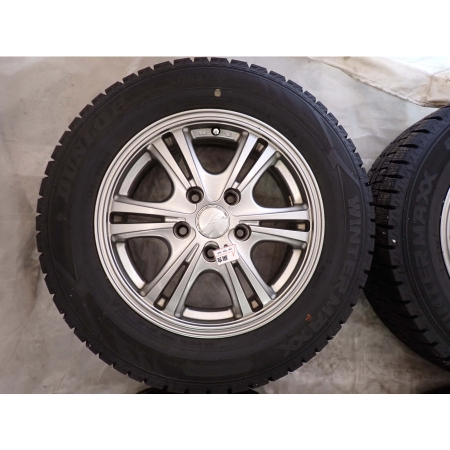 AZENIS 冬 4本SET 会社宛 送料無料 195/65R15×6J 91Q ダンロップ 