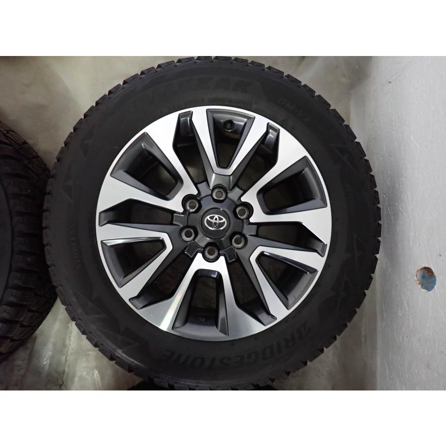 プラド純正ホイール19インチ　ブリヂストンDM-V2 265/55R19 冬4本SET 会社宛 送料無料 265/55R19×7.5J 109Q ブリヂストン