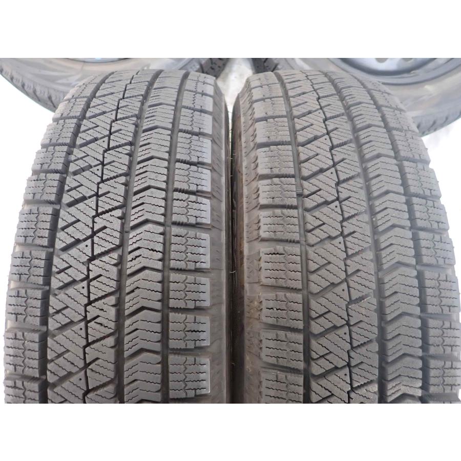 冬4本SET 会社宛 送料無料 155/65R14×4.5J 75Q ブリヂストン ブリザック VRX2 2022年製 スチール ムーヴ ワゴンR タント ミラ NO,W2568の画像