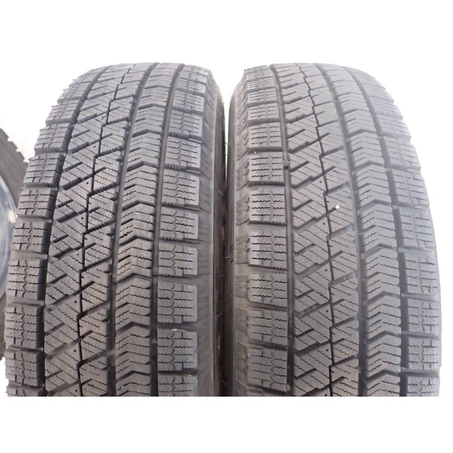 冬4本SET 会社宛 送料無料 155/65R14×4.5J 75Q ブリヂストン ブリザック VRX2 2022年製 スチール ムーヴ ワゴンR タント ミラ NO,W2568の画像