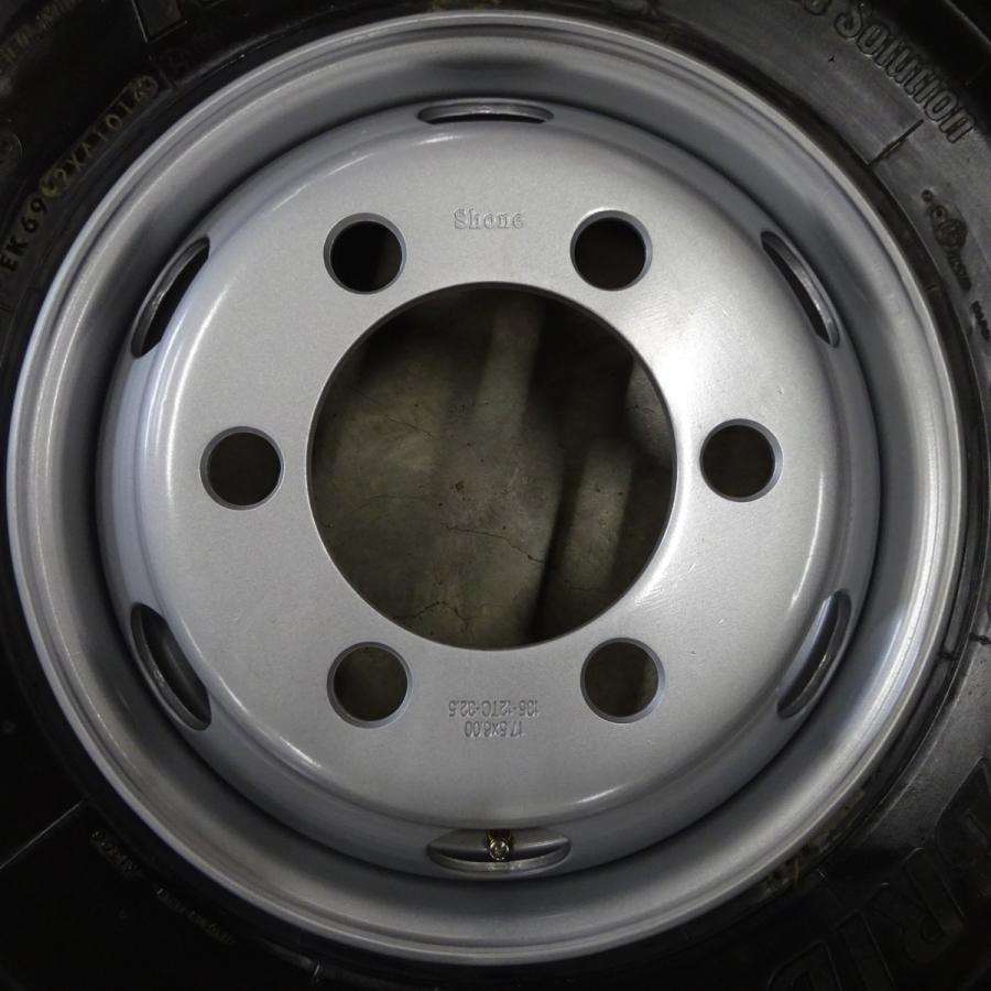 4t車 中古品 再生タイヤ 225/80R17.5 123/122 LT ブリヂストン W910 6 