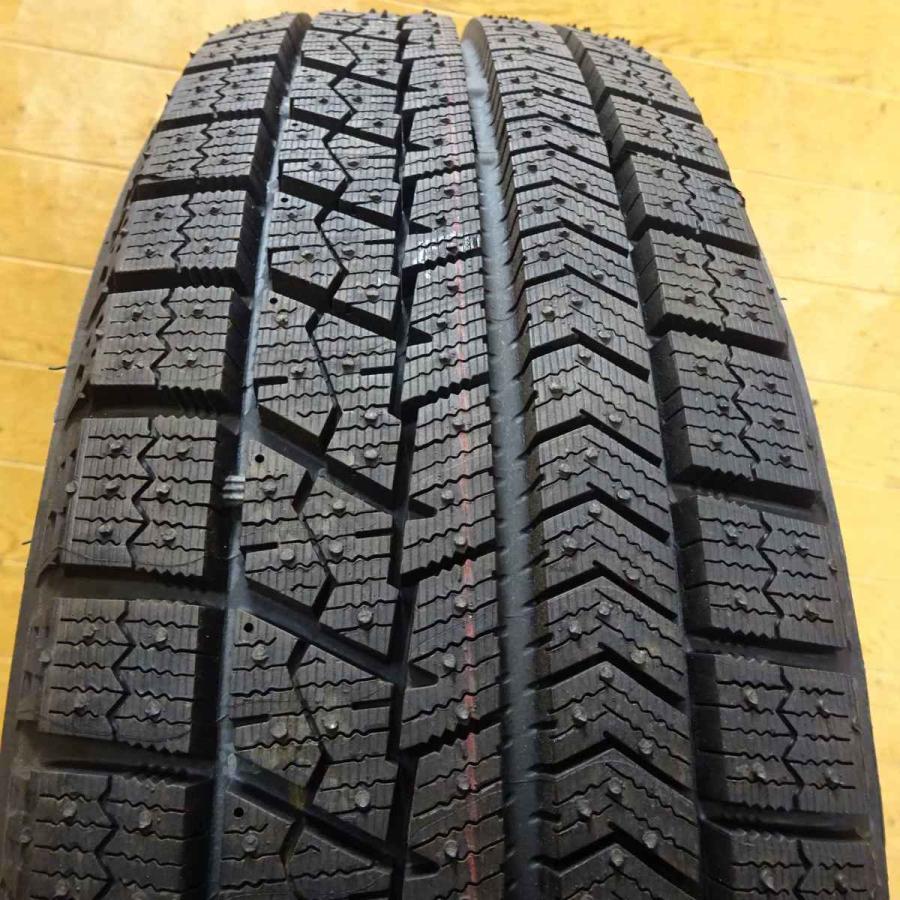 ブリザック VRX 155/65R14×5J 75Q スタッドレスタイヤ＆鉄 4本SET 