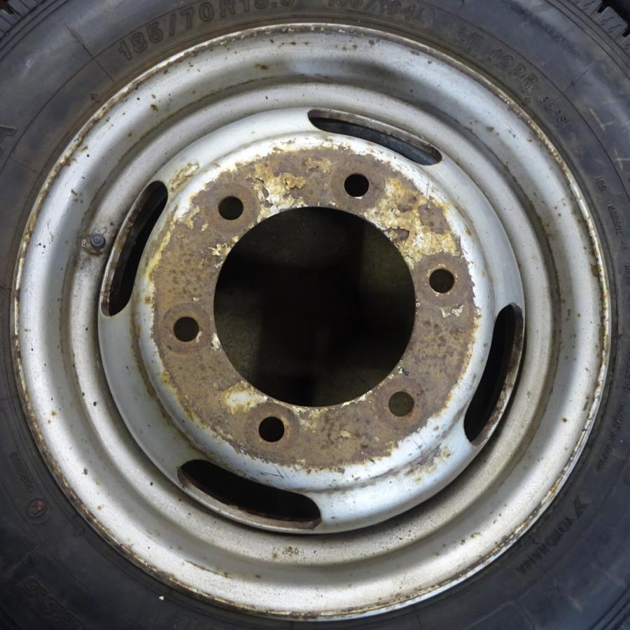 iceGUARD 185/70R15.5×5.25J 106/104 LT スタッドレスタイヤ＆鉄 6本 