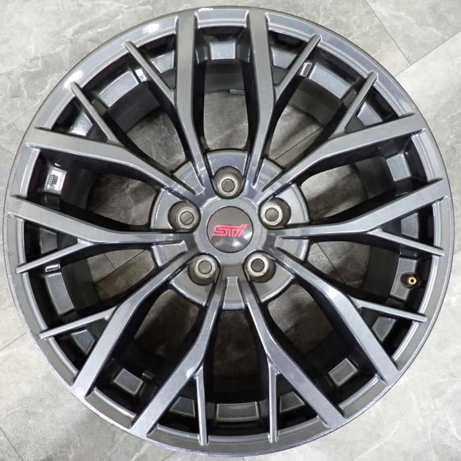 アイスナビ 4本SET 会社宛 送料無料 19×8.5J スバルSTI 純正 ガンメタ