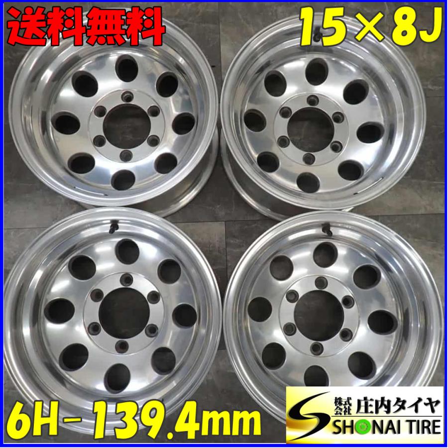 4本SET 会社宛 送料無料 15×8J ミッキートンプソン MT-058 アルミ 6穴