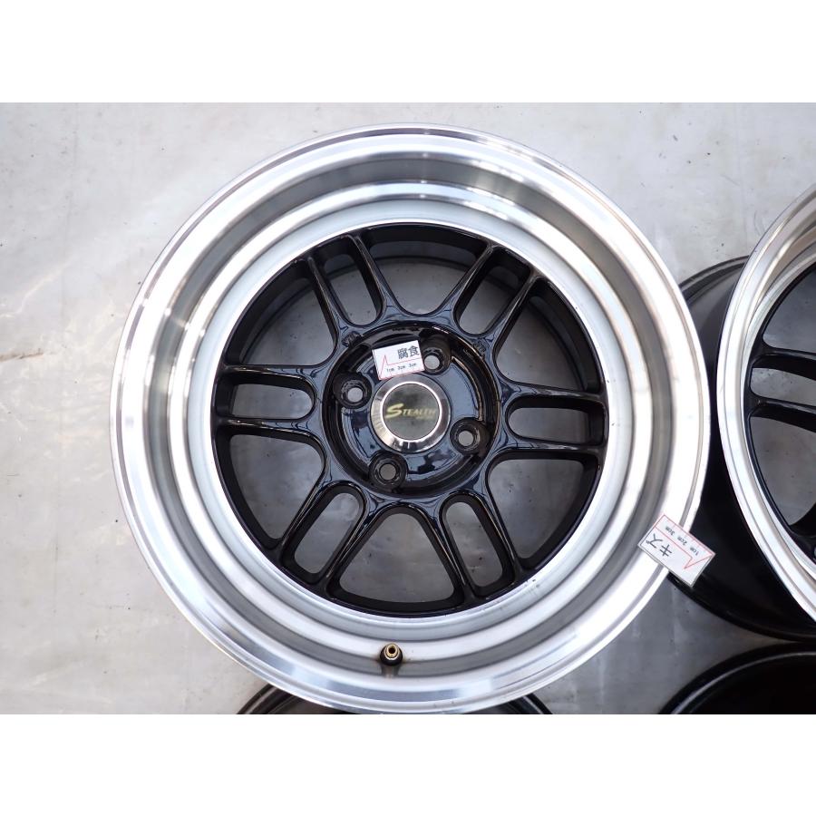 4本SET 会社宛送料無料 15×8J STEALTH RACING ステルスレーシング