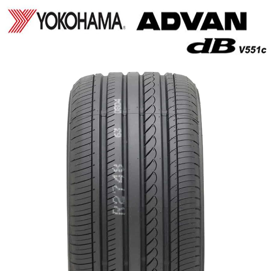 2023年製 新品 1本価格 会社宛 送料無料 225/55R17 97W 夏 ヨコハマ ADVAN dB V551C アルファード  スカイライン マツダ6 シーマ NO,YN1713の画像