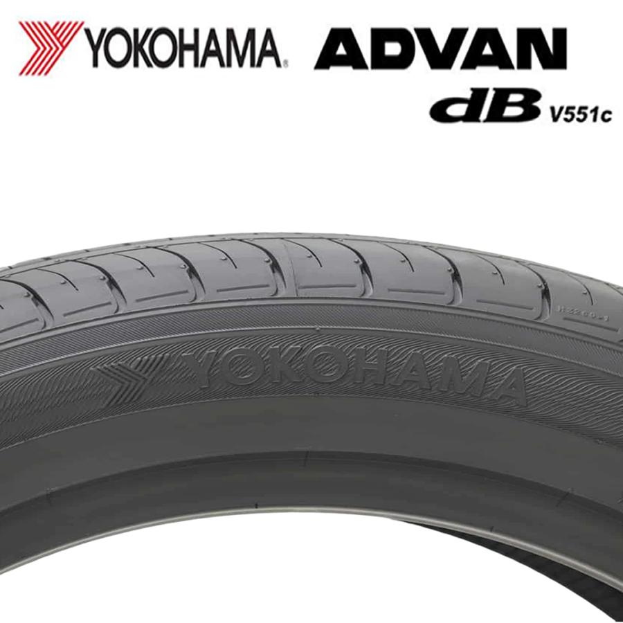 2023年製 新品 1本価格 会社宛 送料無料 225/55R17 97W 夏 ヨコハマ ADVAN dB V551C アルファード  スカイライン マツダ6 シーマ NO,YN1713の画像