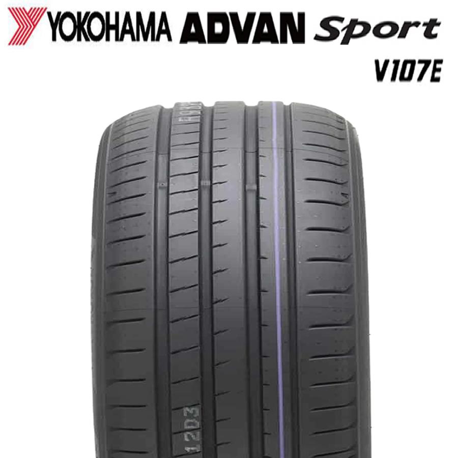 2023年 新品4本 会社宛送料無料 225/50R18 99Y 夏 ヨコハマ アドバン スポーツ V107E C-HR オデッセイ スカイライン アテンザ NO,YN1803の画像