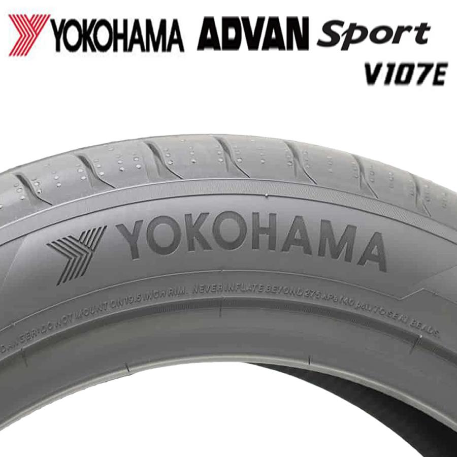2023年 新品4本 会社宛送料無料 225/50R18 99Y 夏 ヨコハマ アドバン スポーツ V107E C-HR オデッセイ スカイライン アテンザ NO,YN1803の画像