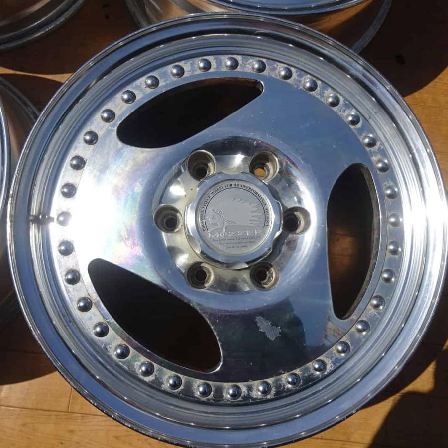 4本 会社宛 送料無料 17×7J フロントライン MOZZER ET-03 アルミ 6穴