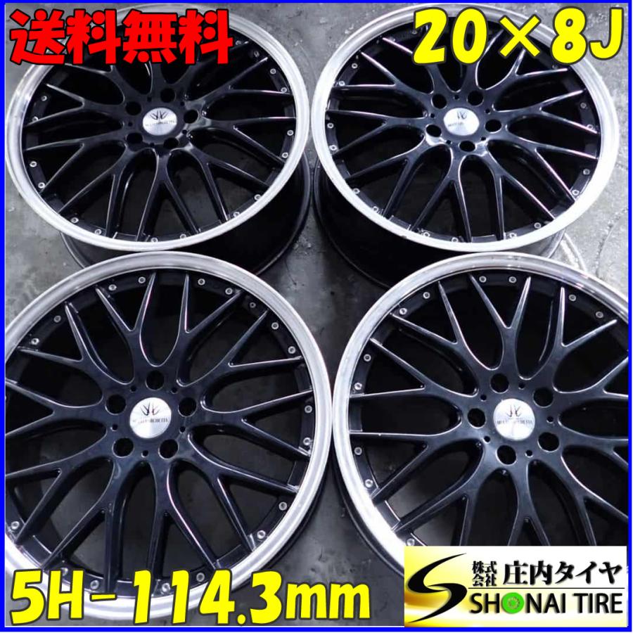 4本SET 会社宛 送料無料 20×8J LOXARNY マルチフォルケッタ アルミ 5穴 