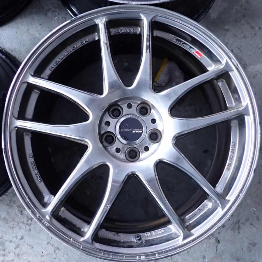 4本 会社宛 送料無料 18×7.5J WORK EMOTION エモーション CR 極 アルミ 