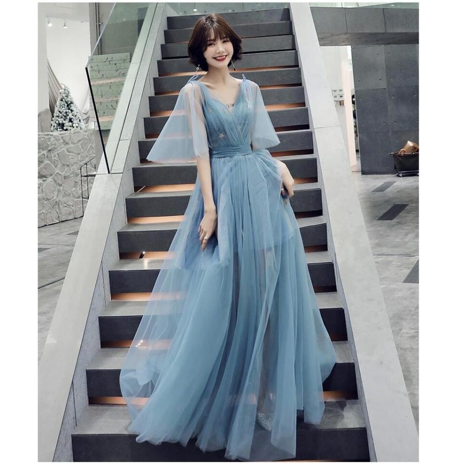 Fastfastのロングドレス ウエディングドレス パーティードレス 結婚式 30代40代 着痩せ 上品 お呼ばれ 食事会 二次会 披露宴 卒業式 成人式 謝恩会 上品 ブルー 72ならyahoo ショッピング ランキングや口コミも豊富なネット通販 更にお得な