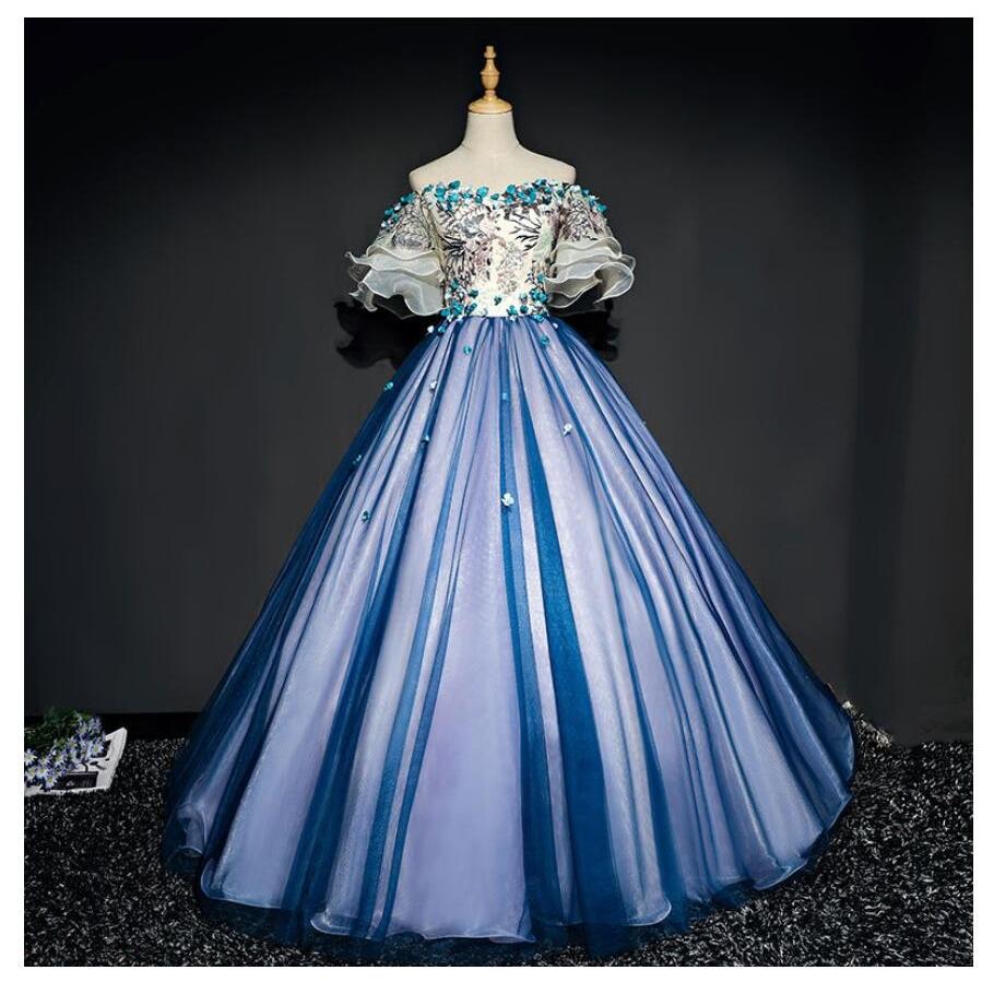 オフショルダー パーティードレス 10代 代 30代40代 袖あり ロングドレス おしゃれ ウエディングドレス カラードレス 結婚式 二次会 舞台衣装 披露宴 演奏会 ドレス ブライダル