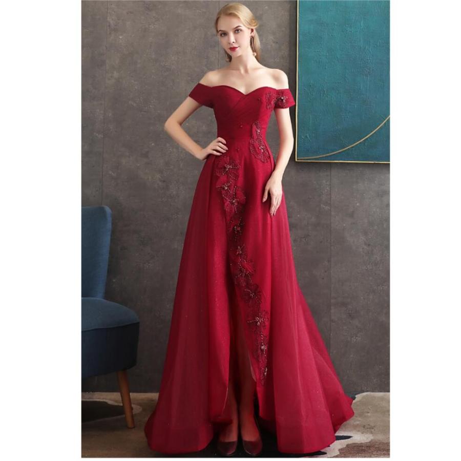 激安ブランド オフショルダー パーティードレス ナイトドレス ウエディングドレス 高級感 ステージ衣装 二次会 結婚式ワンピース ロングドレス 演奏会 発表会 お食事会 即発送可能 Www Cepici Ci