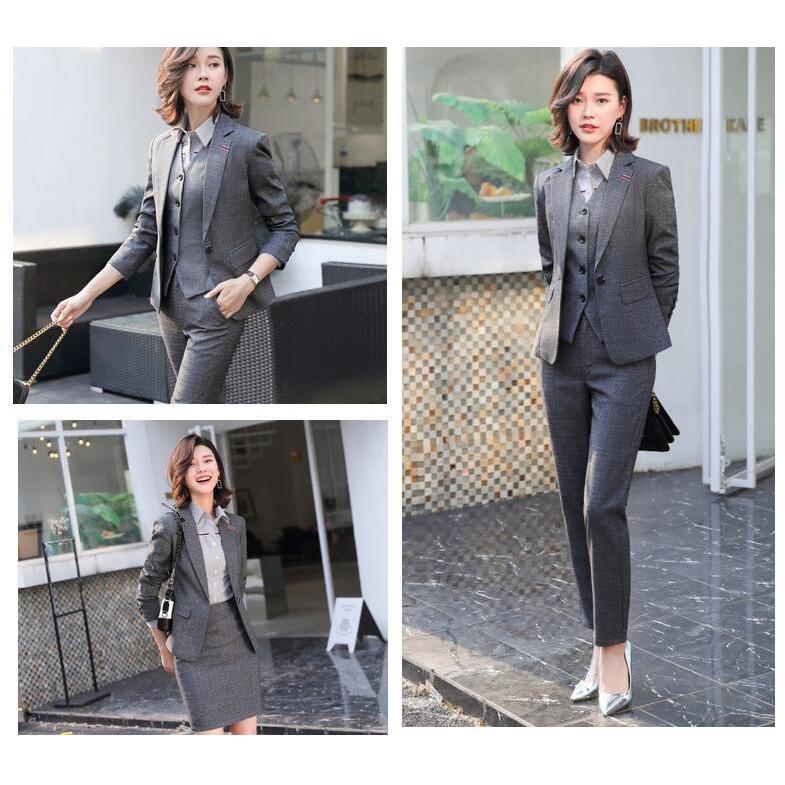 スーツレディース 5点セット ベスト付きスーツ ビジネススーツ セットアップスーツ フォーマルスーツ 通勤 Ol オフィス パンツスーツ 就活 面接 大きいサイズ 15 Fastfast 通販 Yahoo ショッピング