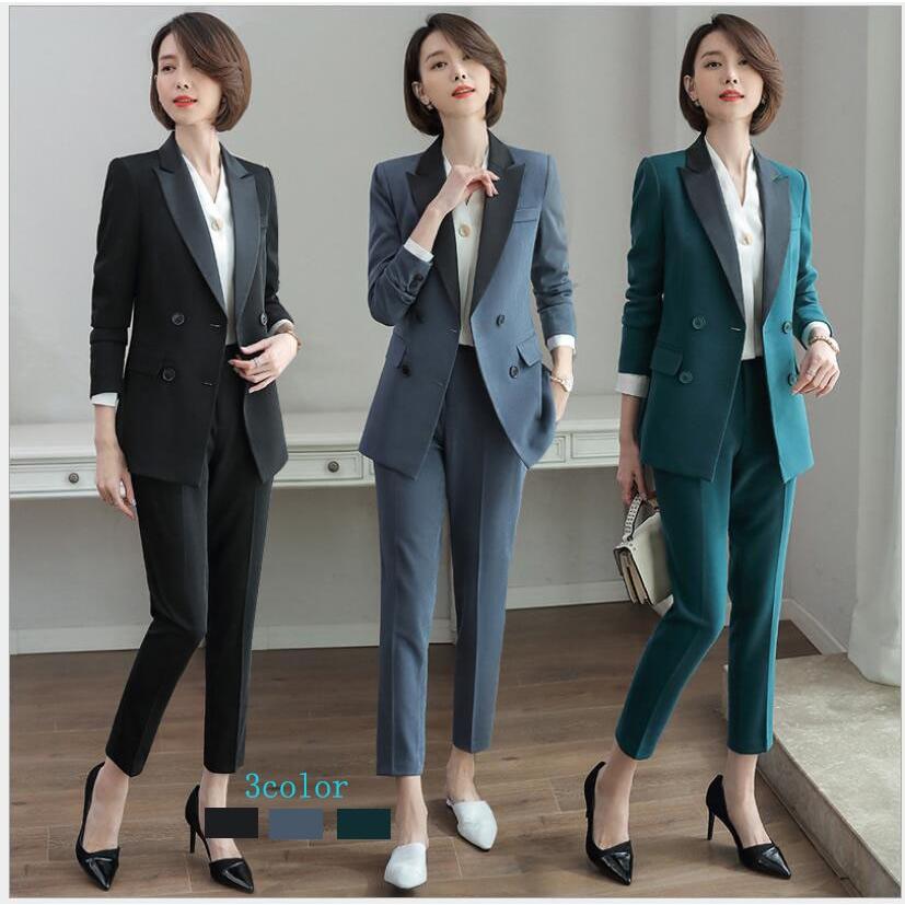 雑誌で紹介された スリーピースパンツスーツセットアップ3点セット パンツスーツ上下 Alrc Asia